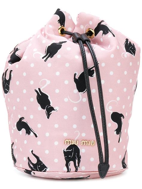 miu miu cat print bucket bag|Miu Miu Bucket bags and bucket purses for Women .